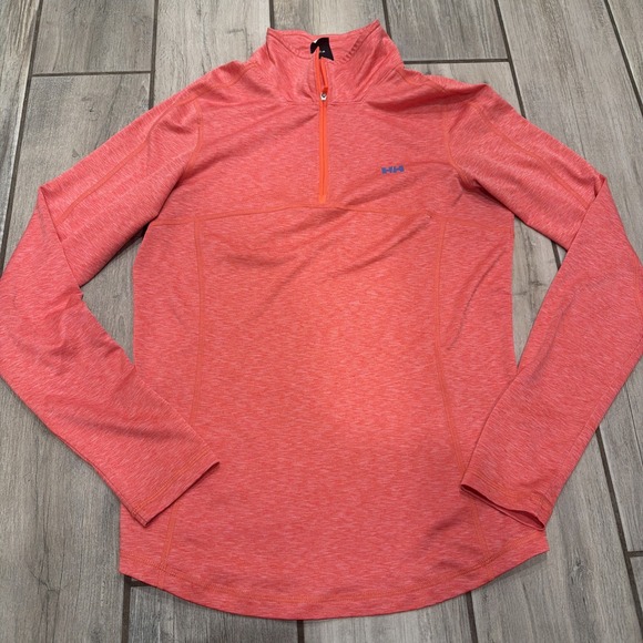 Helly Hansen Tops - Helly Hansen Top Womens Large Pink Running X Cool 1/4 Zip Gorpcore Long Sleeve M